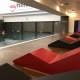 Daybed fitness hotel coated foam silicone poolfurniture