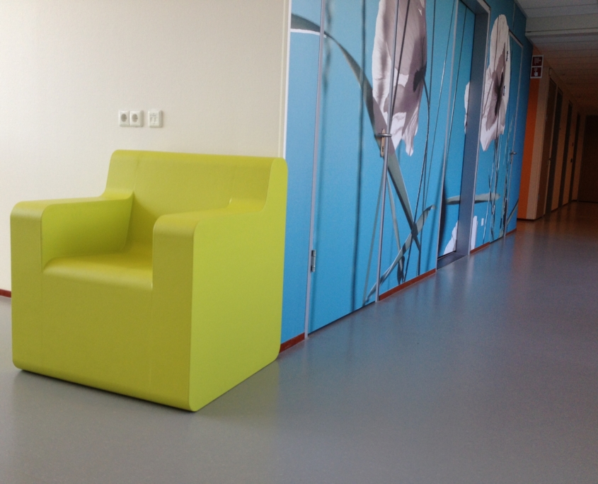 Coated foam, health care, furniture, easy to clean, softseating