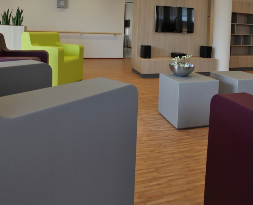 Coated foam, health care, furniture, easy to clean, softseating