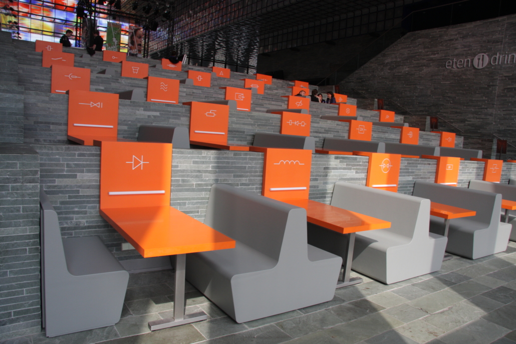 Coated foam, education, schoolfurniture, schoolinrichting, gecoat schuim, gecoatschuim, furniture, meubels