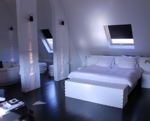 Coated foam, Hotel, Room, Acoustic solution, Wallstix