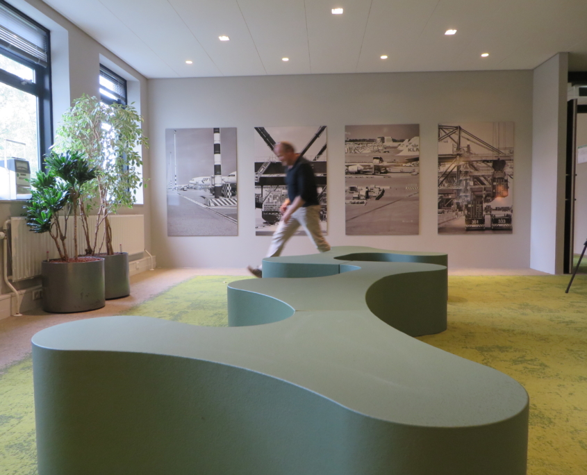 Coated foam, office environment,Public space, publiekeruimte, inrichting wachtruimte, gecoat schuim, gecoatschuim, furniture, meubels