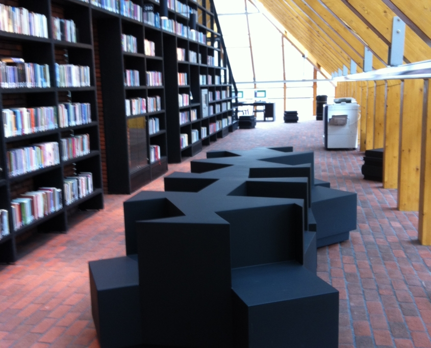 Coated foam, library, gecoat schuim, gecoatschuim, furniture, meubels