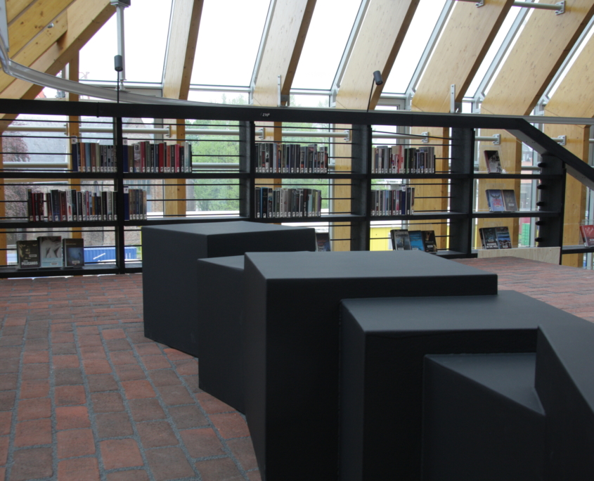 Coated foam, library, gecoat schuim, gecoatschuim, furniture, meubels