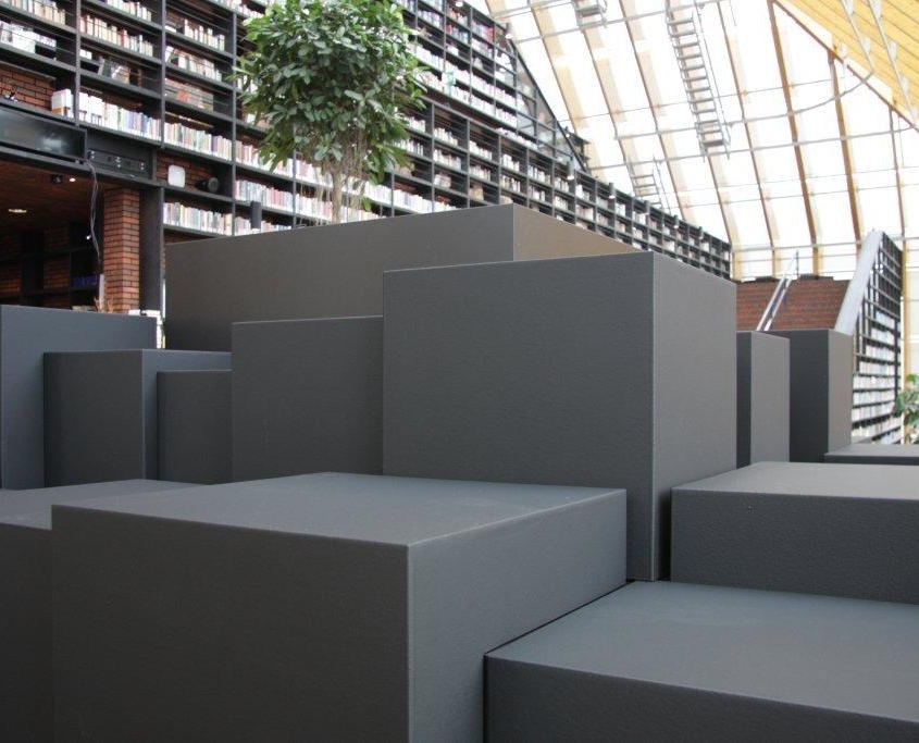 Coated foam, library, gecoat schuim, gecoatschuim, furniture, meubels