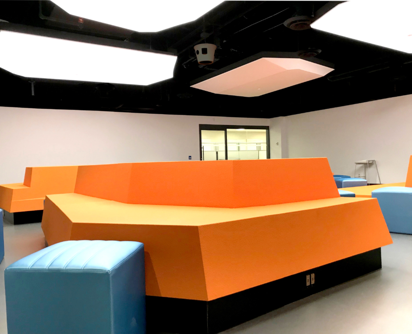 Coated foam, education, furniture, easy to clean, softseating